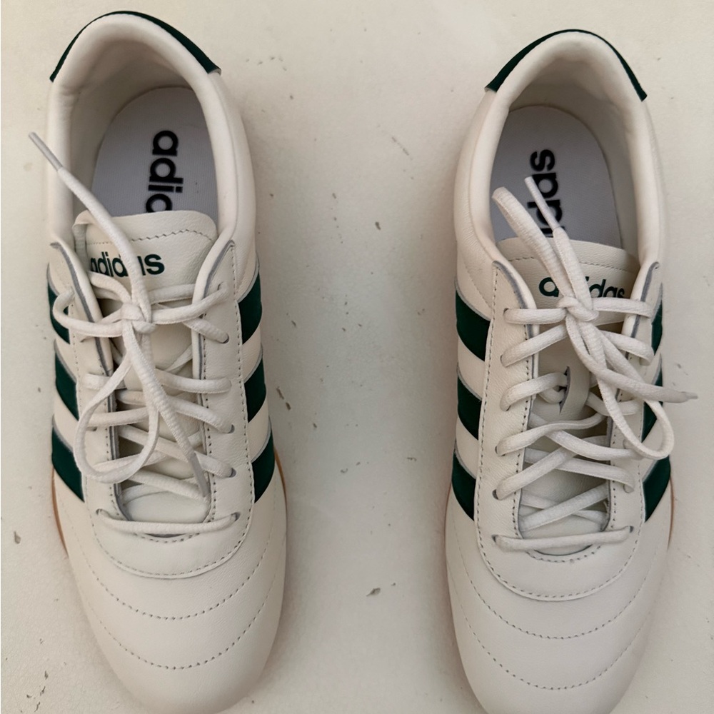 Adidas White and Green Women's Sneakers